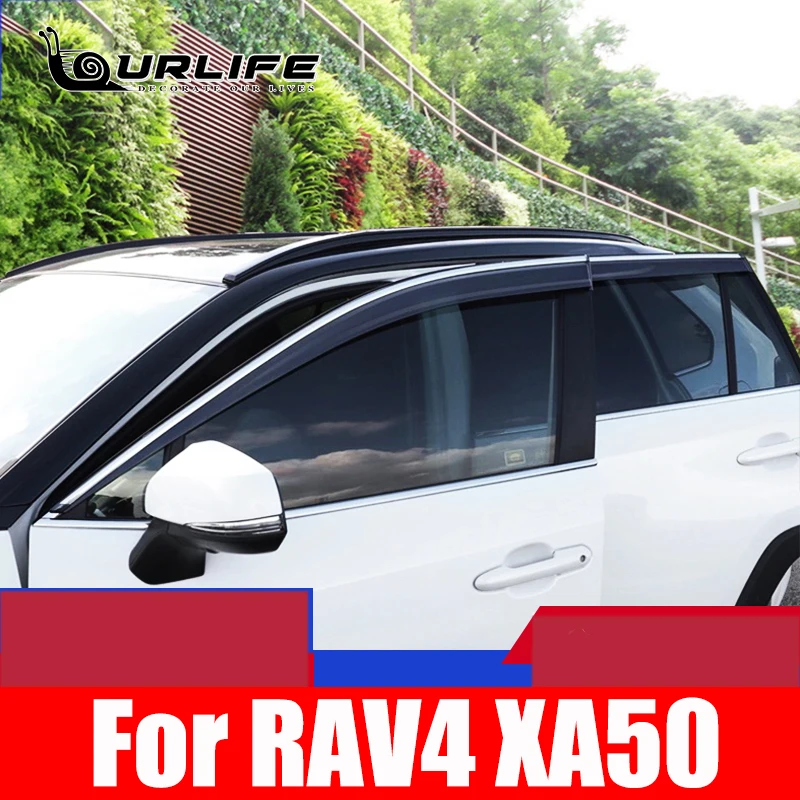 For Toyota RAV4 RAV 4 XA50 Window Visor Shelters Shades Sun Rain Deflector Guard Accessories