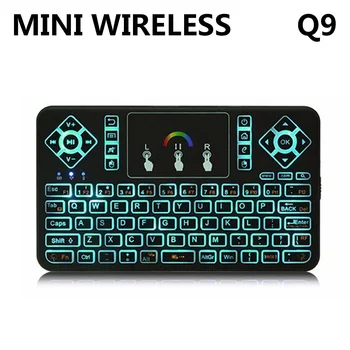 

TZ Q9 2.4GHz Wireless Keyboard RGB Backlit Touchpad for Android/Google Smart TV Air Mouse Mini Teclado VS I8
