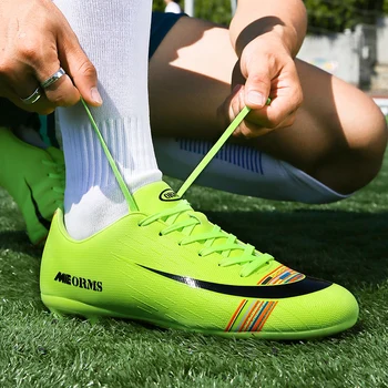 

Outdoor Football Shoes Men Summer Breathable Sneakers Soccer Shoes Kids Boys Anti-Skid Soccer Boots Lightweight Sport Shoes