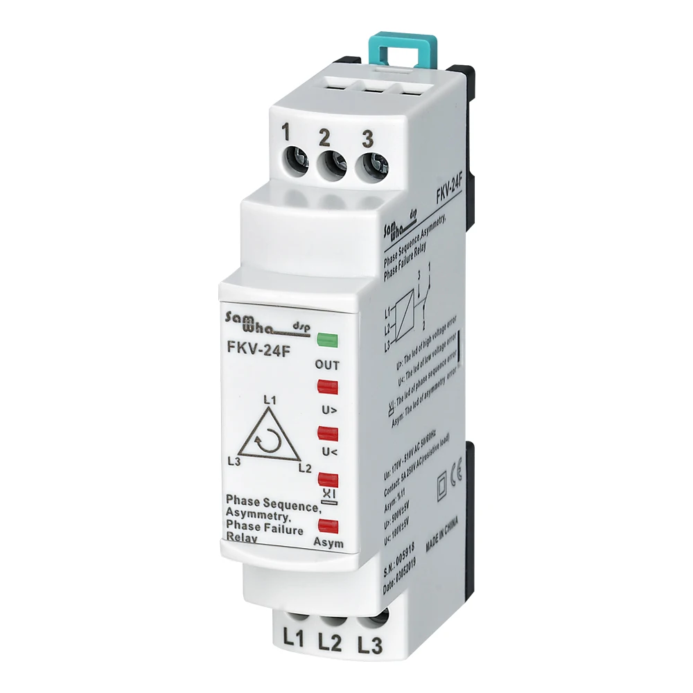 Samwha-Dsp FKV-24F 3*380V (Non-Neutual) Over&ampampUnder Volt Phase Failure Asymmetry (Fixed 11%) Sequence Relay | Обустройство дома