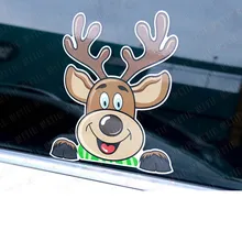 

Car Stickers Santa Claus Christmas Elk Auto Motorcycle PVC Decals Car styling Decoration Waterproof Car Stickers