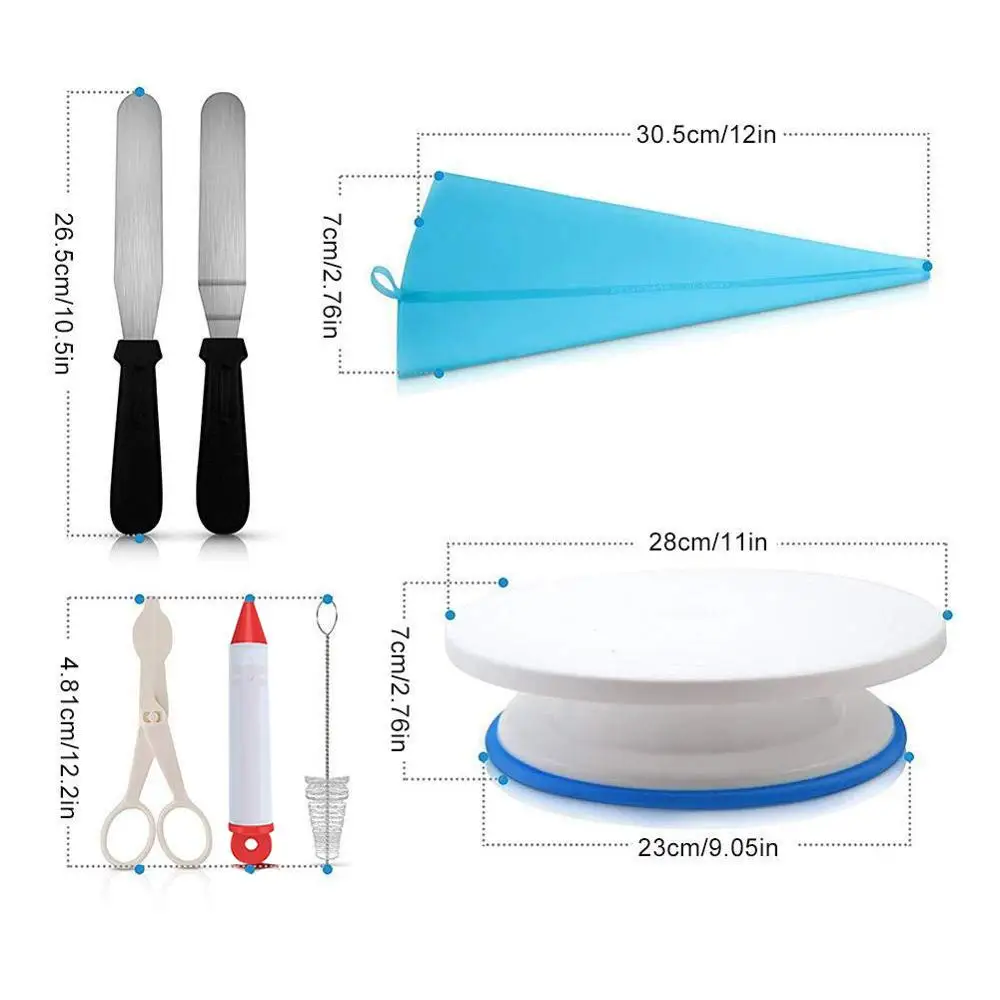  106Pcs Baking Set Cake Stand Pastry Nozzles Set Cake Decorating Tools Bakeware Baking Tools For Cak