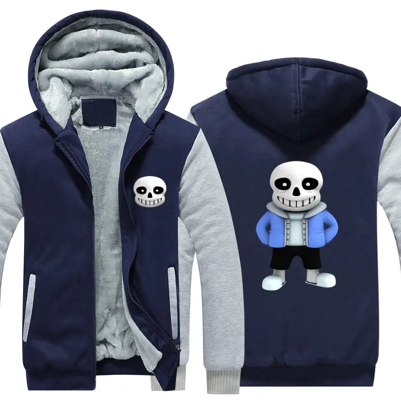 Style 11 Undertale Sans Череп Толстовка Куртка пальто зима флис толстые теплые толстовки с длинным рукавом размера плюс - Цвет: Style 11