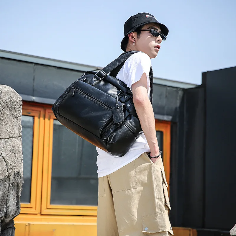 

The new south Korean version of men's casual street trend single-shoulder diagonal cross bag travel large capacity
