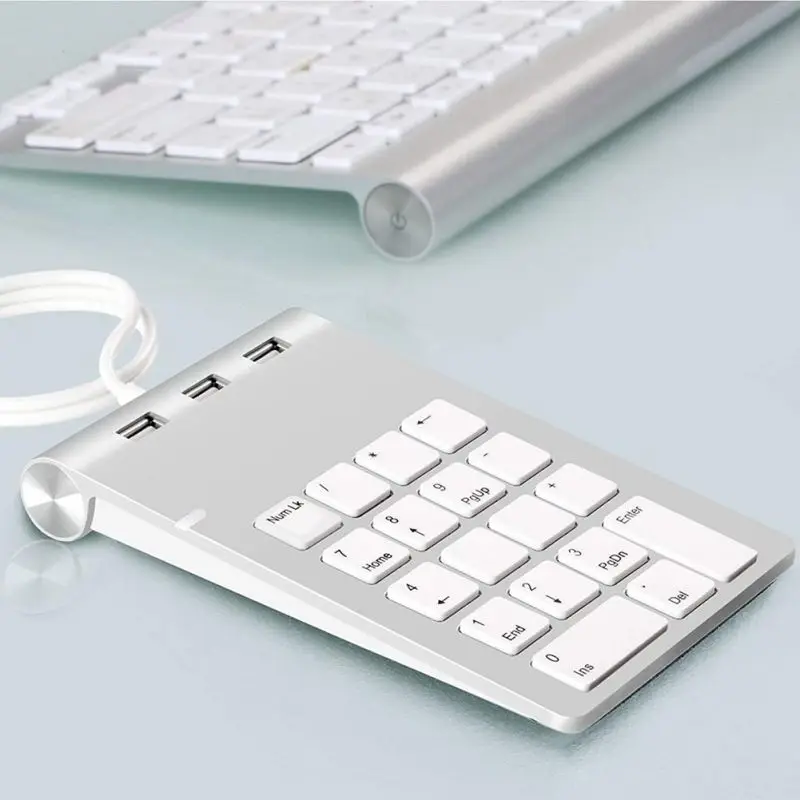 Портативная USB 2,0 многофункциональная Проводная цифровая клавиатура