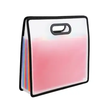

12-Layer Expanding Files Folder Multicolor Accordion Portable A4 File Manager Business Office Student Plastic Folder Organizer