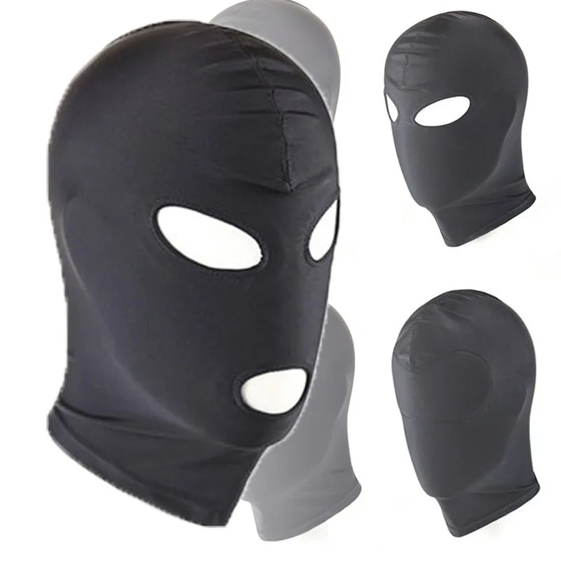 

Sexy high Elastic Latex Hood Fancy ball Mask 4Styles Breathable sun-proof Fetish masquerade SM Cosplay for Hallows'Day party