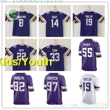 Для детей 8, Сэм Брэдфорд, 14, Стефон диггз, 19, adam thielen, 22, Harrison Smith, Adam Thielen, 19, Джерси, Миннесота