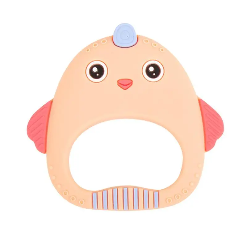 Цыпленок молярная игрушка развивающие игрушки силиконовый Прорезыватель для зубов игрушка мультфильм цыпленок молярная игрушка для малышей