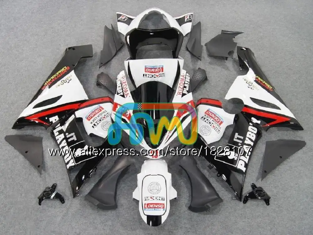 No. 20 Тюнинг-пакет для KAWASAKI черный белый ZX 6R 600CC 6 R ZX636 ZX-636 600 CC ZX-6R 11BS. 24 ZX600 ZX 636 ZX6R 05 06 2005 2006 обтекатели - Цвет: No. 20