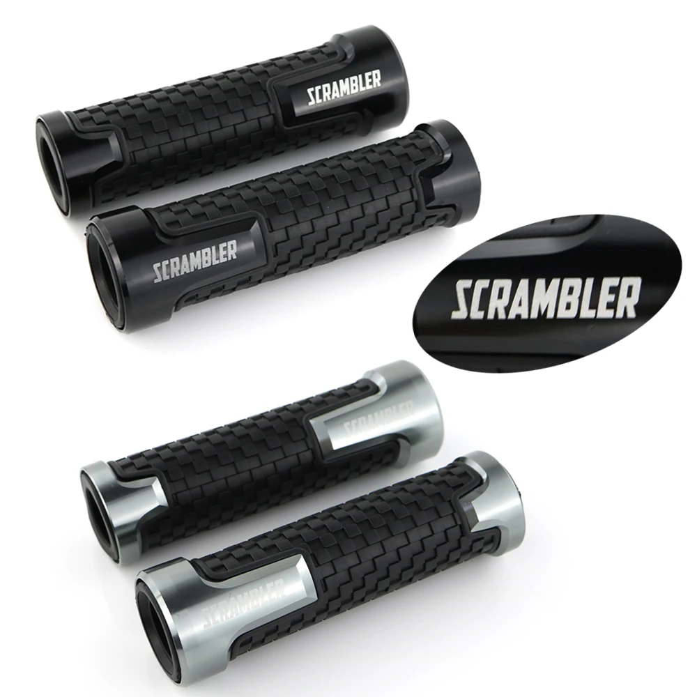

For Triumph Scrambler Street Scrambler 900 Handlebar Handle Grip CNC Aluminum None-Slip Rubber