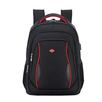 

Men‘s Large Capacity Waterproof Bagpack For Business Short Travel Backpack Oxford Mochila School Bags With USB Charging