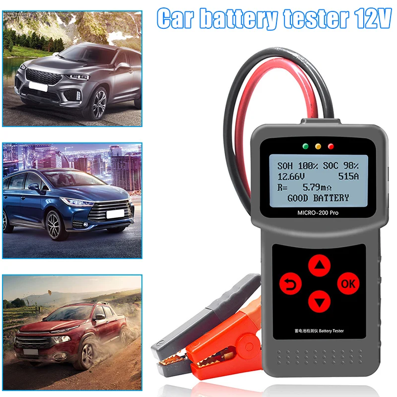 12V тестеры автомобильного аккумулятора диагностический инструмент портативный для автомобиля Автомобильный ALI88