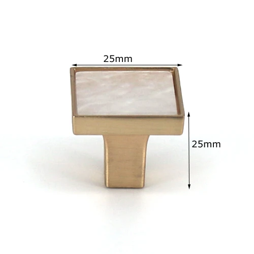 Square 25mm 1 шт. минимализм ручки двери шкафа ручки шкафчика, ящика Кухонные ручки оборудования - Цвет: Square 25mm