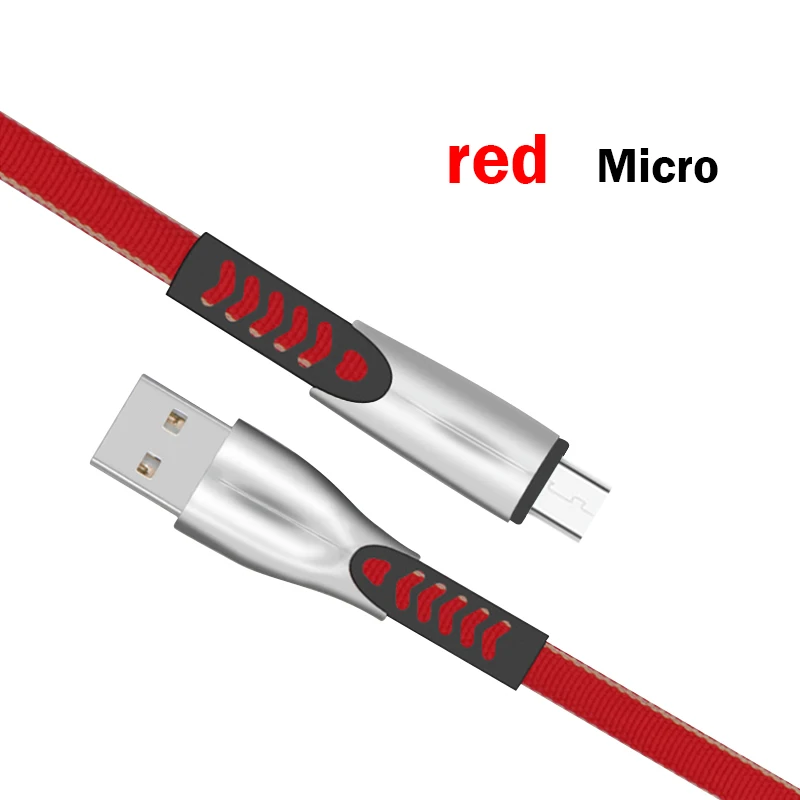 AN18 USB зарядная Кабельная линия type-C Micro для iOS 1 м 5A супер зарядное устройство USB линия передачи данных Android быстрое зарядное устройство USB кабель для мобильного телефона - Цвет: Red for Micro
