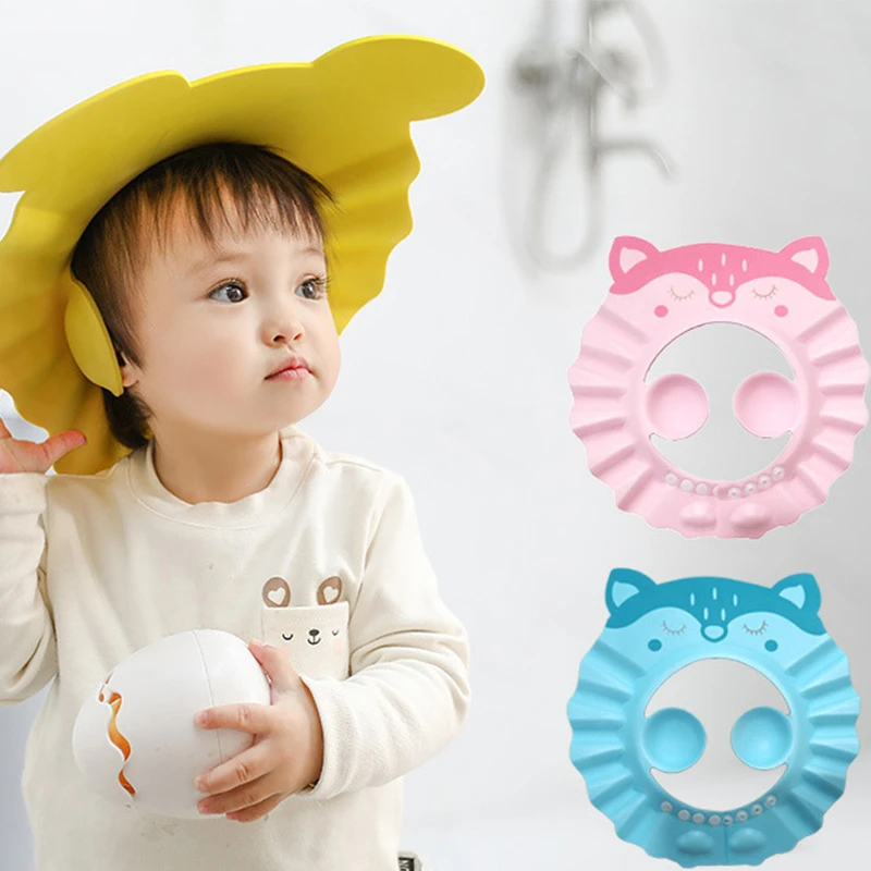 Gorro de ducha con champú seguro para niños, protección de baño, suave, para lavado de protector para el cabello|Tapa de champú| - AliExpress