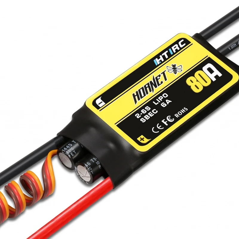 Htirc Hornet Series бесщеточный ESC 12A 20A 30A 40A 50A 60A 80A RC для самолета с неподвижным крылом