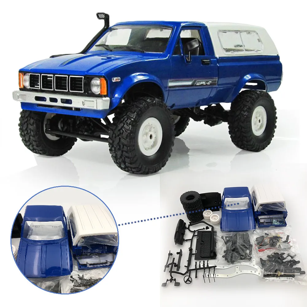WPL 1/16 4WD 2 4G военный грузовик гусеничный внедорожный RC автомобиль 2CH RTR комплект