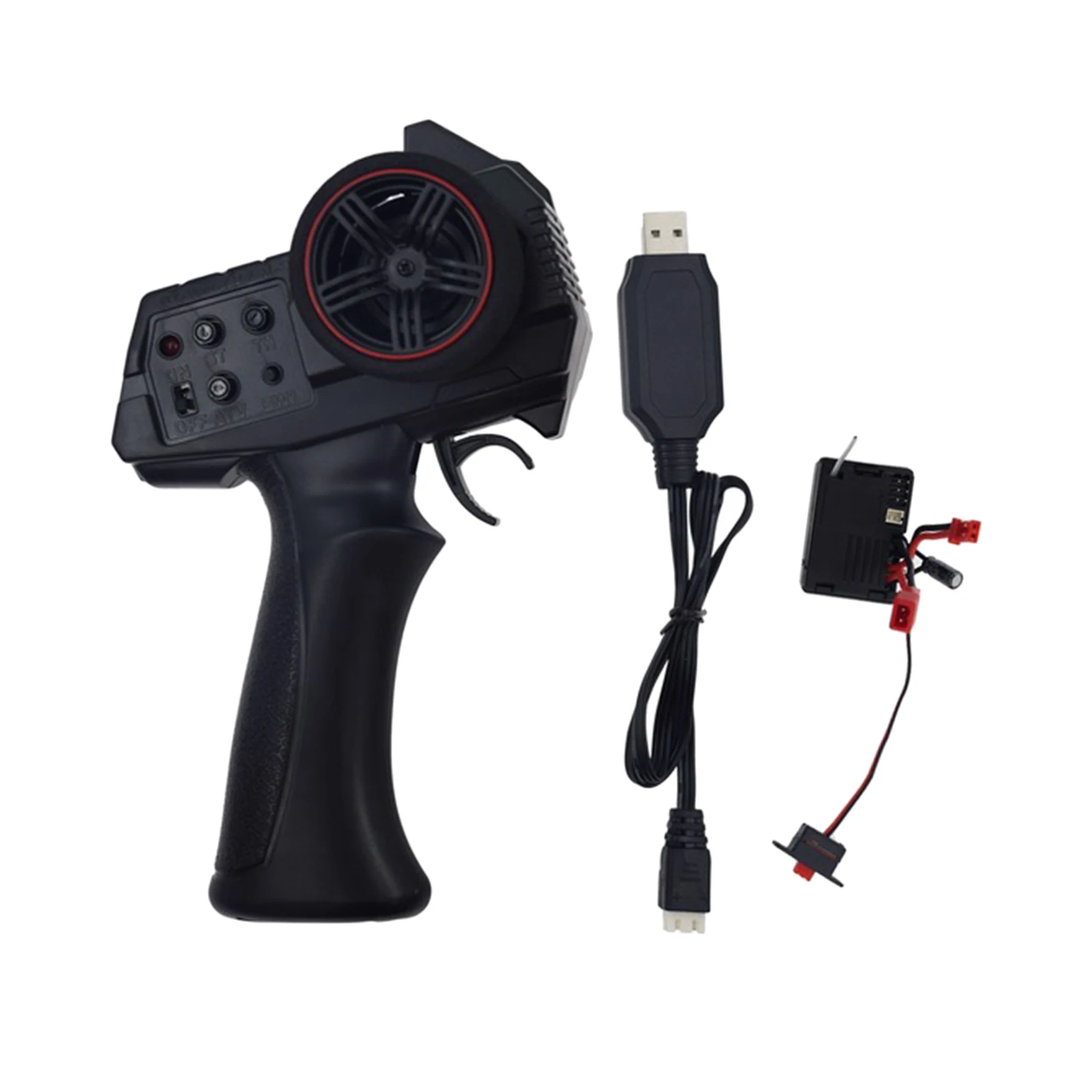 AX7S 2.4GHz 3CH 2 in 1 Remote Control Transmitter and Receiver USB Cable for RC Car Vehicle Boat Accessories Pats