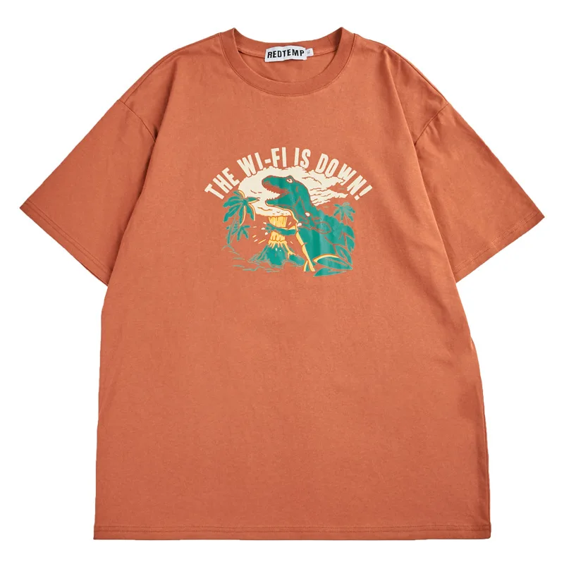 

Cotton Harajuku Color T Shirt Women Kawaii Dinosaur Cartoon Design T-shirt Gothic Style Girl Teens Tshirt 2020 Short Sleeve Top