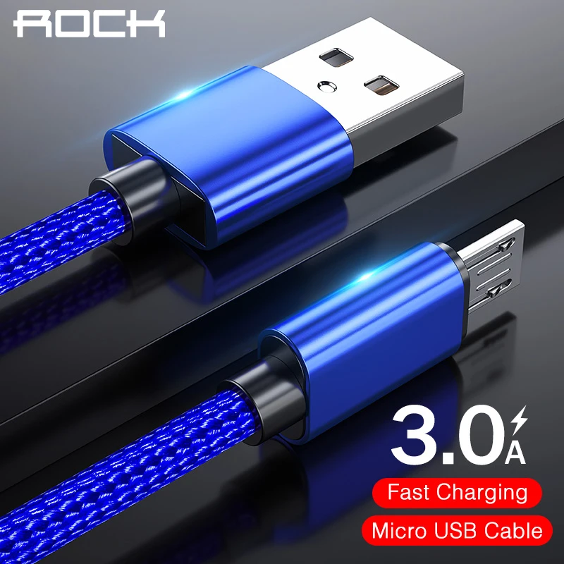 Кабель Micro USB 1 м металлический нейлоновый плетеный кабель usb для передачи данных и