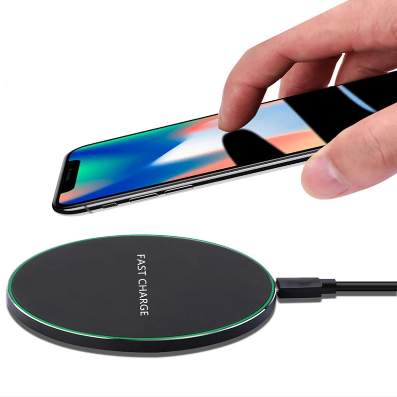 Qi Wireless Charger 10W QC 3.0 Phone Fast stable for iPhone Samsung Xiaomi Huawei etc USB Pad PK AUKEY | Электроника