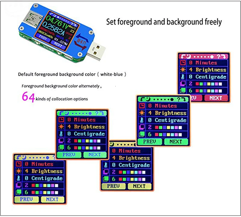 RD UM25 UM25C тестер напряжения USB 2,0 Bluetooth измеритель тип-c ток USB измеритель мощности 1,44 дюймов цветной ЖК-мультиметр измеритель напряжения