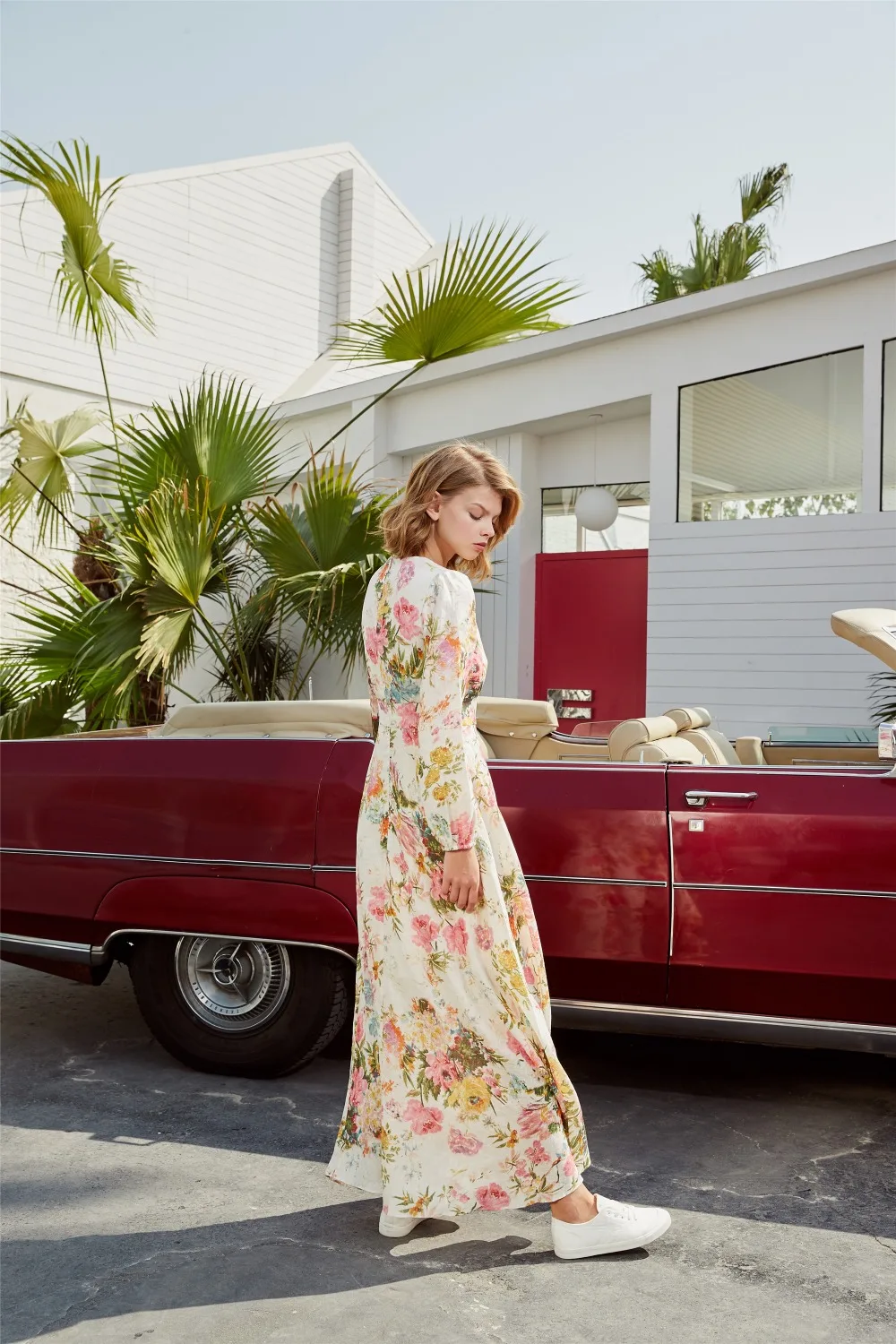 EASYSMALL, женское платье, модное, кантри стиль, свежее, высокое качество, Vestidos, вечерние, уличная одежда, высокая талия, длинный рукав, платья