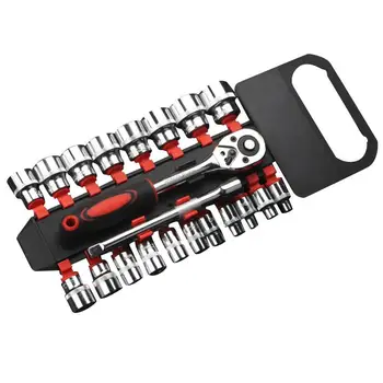

21PCS/Set Socket Wrench Set Auto Repair Post Tool Combination 3/8 Fly Tag Fast Ratchet Bit Post Tool Combination