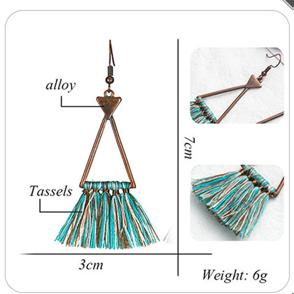 Exaggerated natural stones bead long tassel earrings 2020 New bohemian brincos bijoux Crystal dangle drop earrings women jewelry (19)