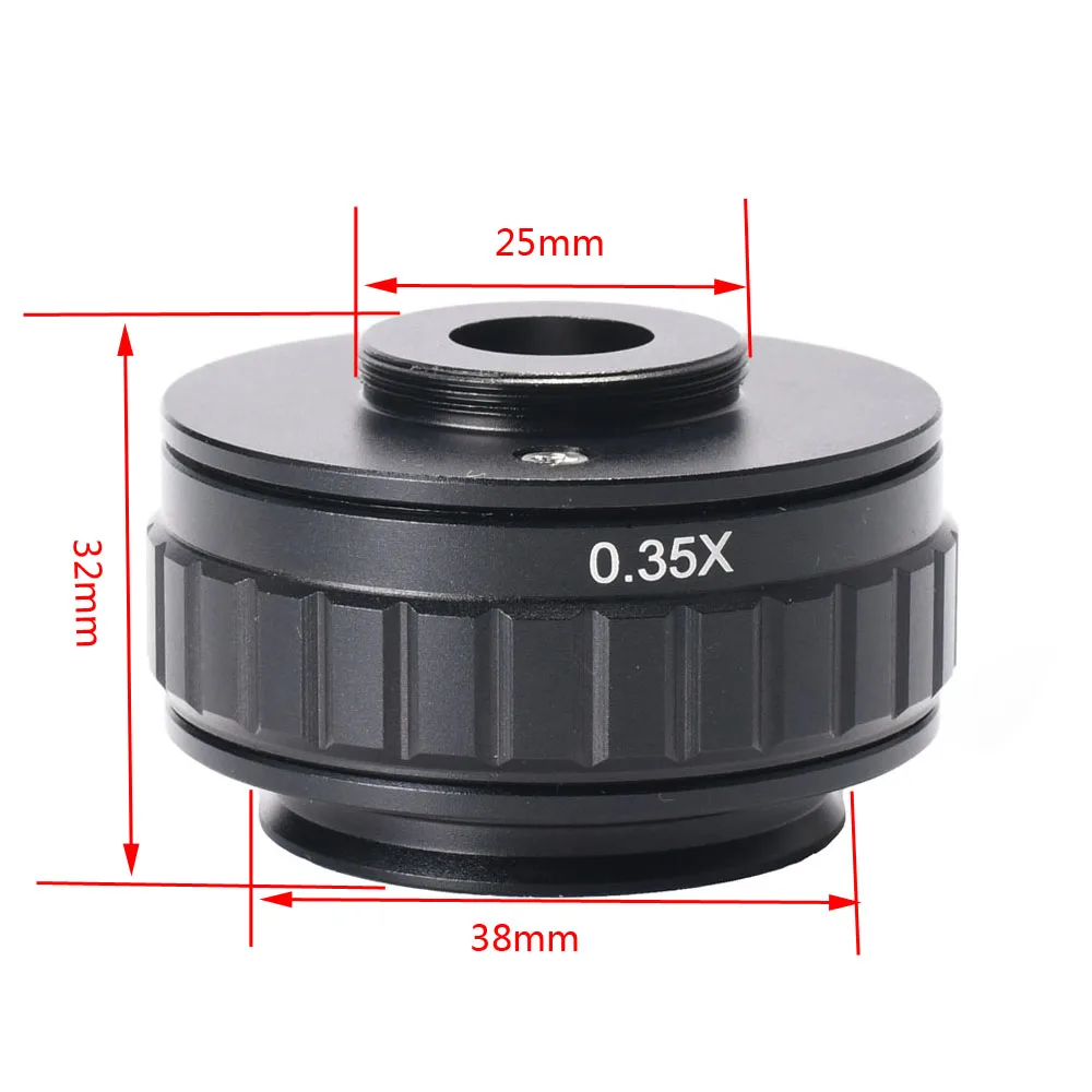 1X 0.35X 0.5X C-mount адаптер объектива фокусировка Регулируемая Установка камеры для нового типа Тринокулярный стереомикроскоп 3 типа s