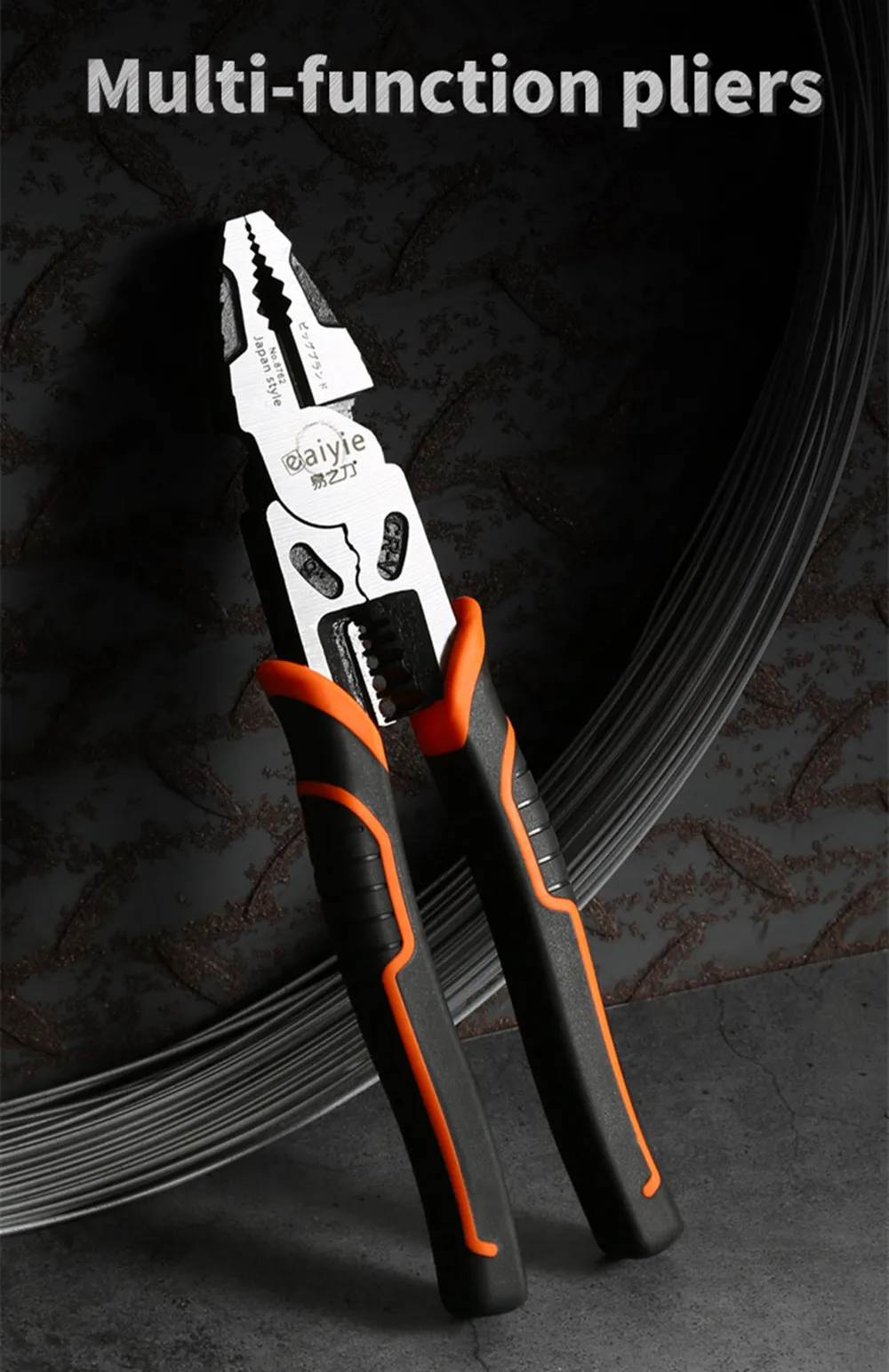 Professional Wire Pliers Tools Set Stripper Crimper Cutter Needle Nose Nipper Wire Stripping Crimping Multifunction Hand Tools