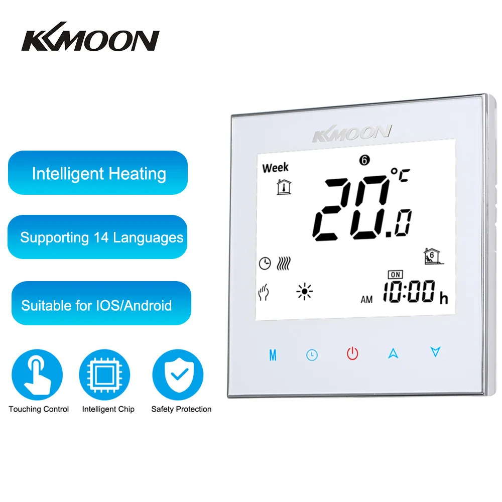 KKmoon термостаты цифровой термостат для нагрева воды энергосберегающий сенсорный экран ЖК-дисплей домашний комнатный регулятор температуры