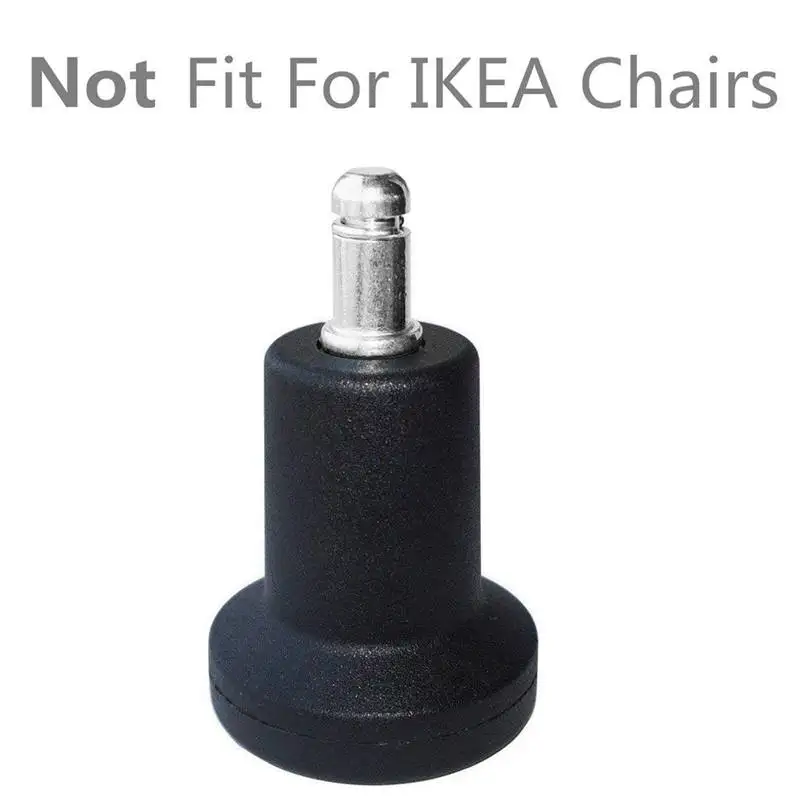 High Profile Bell Glides Replacement for Office Chair Without Wheels& Bar Stool, Fixed Stationary Caster Glide, 5-Pack