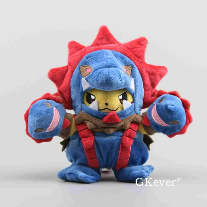 10 Стили Пикачу Косплей Ampharos Garchomp Snorlax Mania Jirachi Rowlet Victini Charizard Maniac Tyranitar плюшевые игрушки куклы - Цвет: Hydreigon 21cm