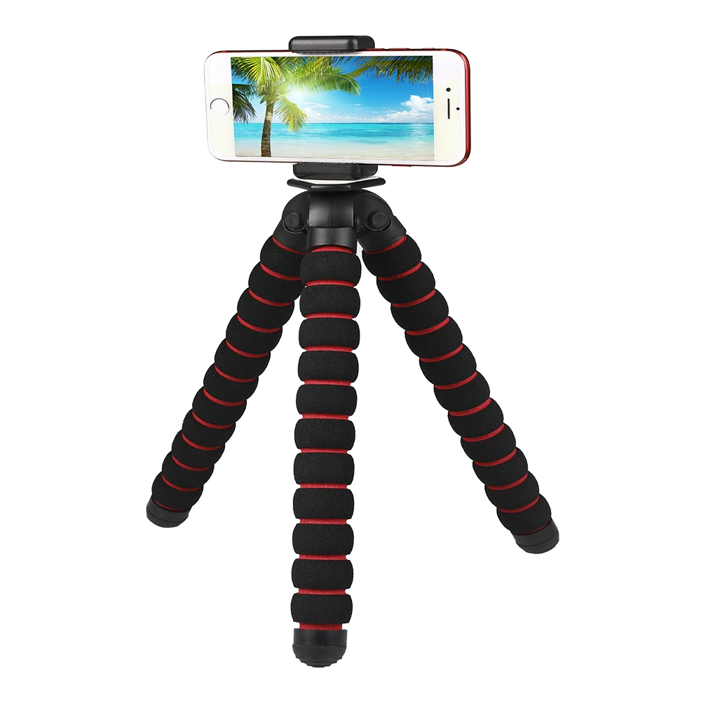 Гибкий штатив Осьминог с губкой аксессуары для камеры Canon/Nikon/Sony Go pro 7 6 5H9R Sj9 Sj8 DJI OSMO