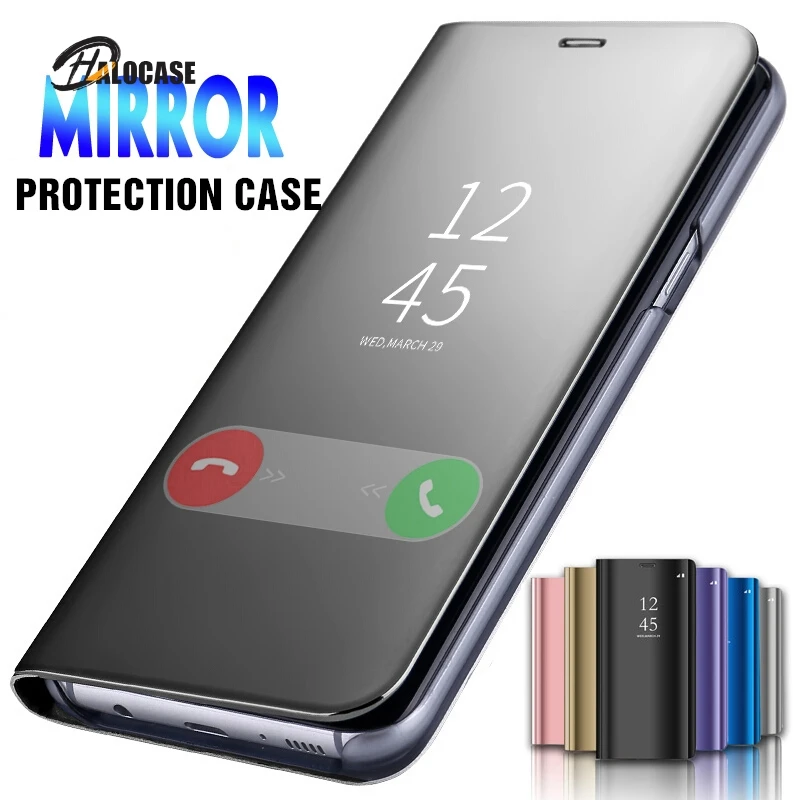 Luxury Mirror Leather Case for Huawei P40 Pro P30 P 30 Lite Light 40 360 Phone Front Back Cover on Hawei Y6 Y7 Y9 2019 | Мобильные