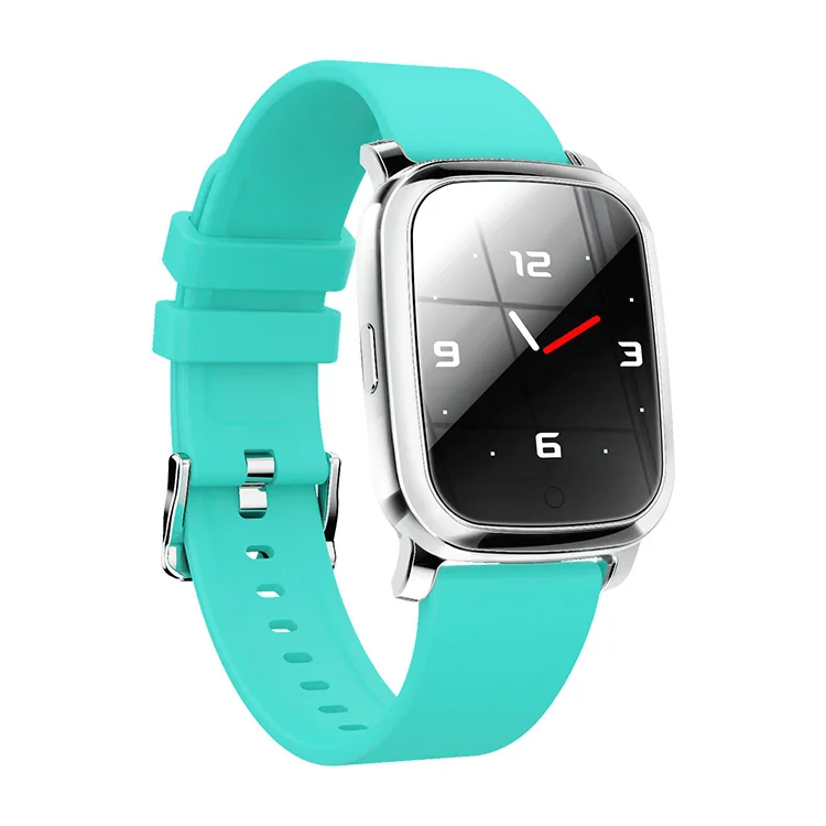ONEVAN 1,3 дюймов Smartwatch пульсометр Монитор артериального давления погоды gps IP67 Фитнес браслет водонепроницаемый браслет - Цвет: Light Blue TPU