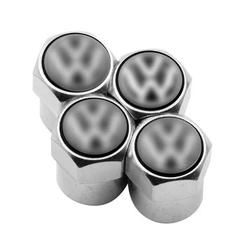 

4pcs car tire wheel valve cap Car decoration cover For volkswagen polo golf 3 4 5 6 7 b4 b5 b6 b7 b8 Car accessories