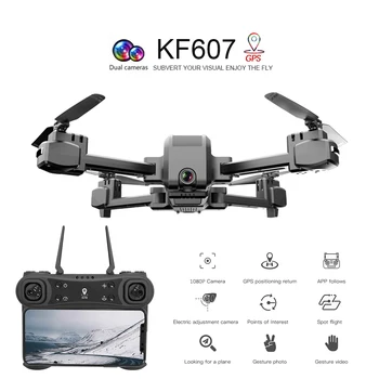 

KF607 Drone with Camera 4K 5G Wifi Optical Flow Positioning GPS Dual Camera Waypoint Flight Follow Me Gesture Photos Video