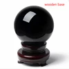 30mm-100mm Crystal Ball Asian Rare Black Obsidian Sphere Crystal Ball Healing Stone Decor Feng Shui ► Photo 3/4