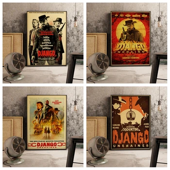

Quentin Tarantino series movie django unchained Poster Canvas Paper Art Wall paper Home Room Decoration Painting Wall Decor A642