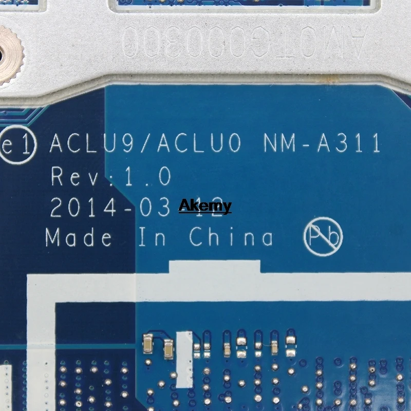 Совершенно aclu9/NM-aclu0 A311 материнская плата для ноутбука lenovo ноутбук с n2830 G50-30 cpu(тест Intel cpu