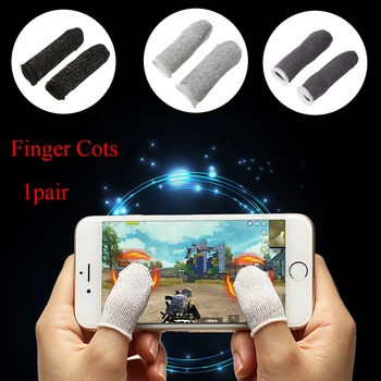 

2pcs Touch Screen Mobile Finger Stall Sensitive Game Controller Sweatproof Breathable Finger Accessories for iphone 7 8 Adnroid