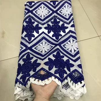 

2019 High quality embroidery guipure water african milk silk cord soluble chemical print lace fabric for dress wholesale price!!