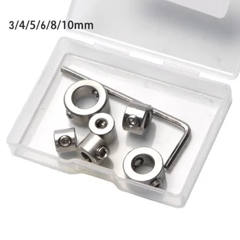 

Tools Stop Collars Supplies Set Stainless Steel Drilling 3 4 5 6 8 10mm Kit 3-10mm Limit Ring Woodworking