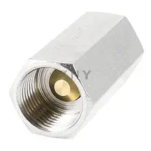 Серебряный тон 19 мм 1/2PT внутренняя резьба твердая латунь прямой односторонний обратный клапан