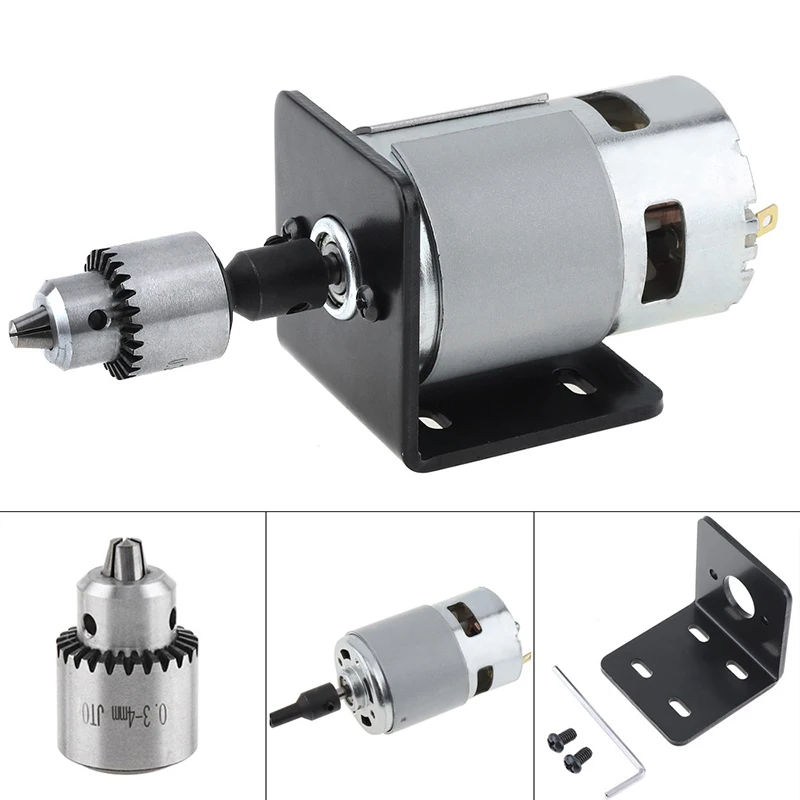 

8* Mini Hand Drill Lathe Press 775 Motor+JTO Chuck+Mounting Bracket Replacement Home Garden Supplies