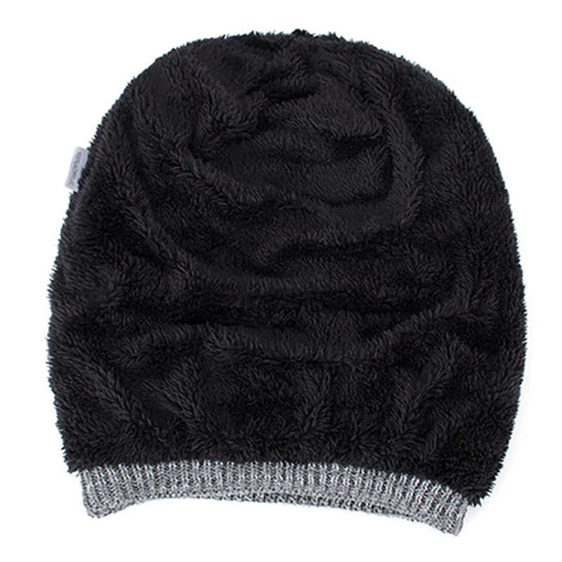Вязаные шапки, зимние толстые шапочки, мягкие теплые уличные, Gorros, Повседневные Удобные шапки, мужская шапка, эластичная Beaine