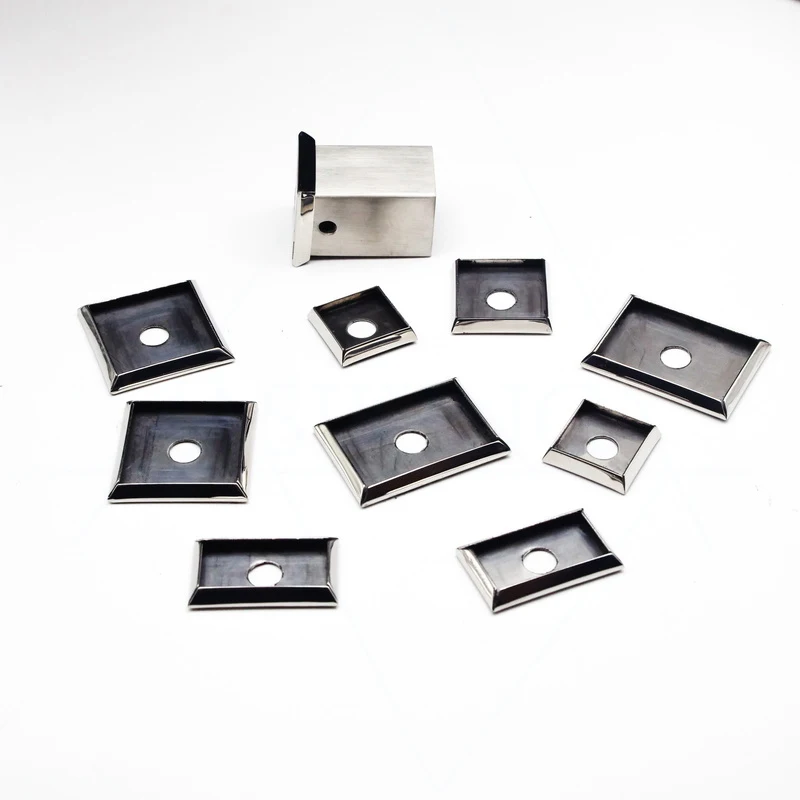 80 Pcs/Set Polished Chrome/ Brushed Nickel 304 Stainless Steel Taper Cover Gasket M9 Hole Size